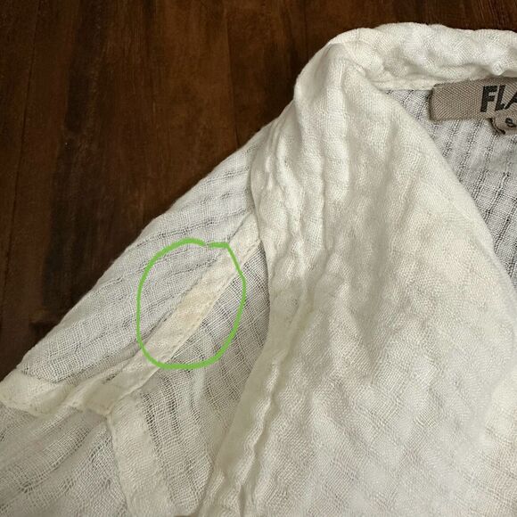 FLAX 100% Linen Draping Caper Lily Tattersall Jacket Top in White - Picture 3 of 10